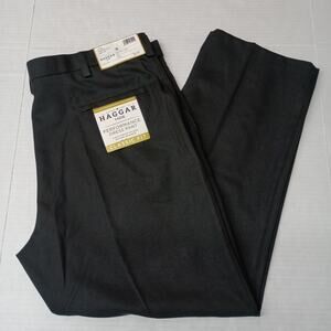 Haggar Performance Dress Pants Classic Fit Black Men’s Size 42x30 Stretch NWT
